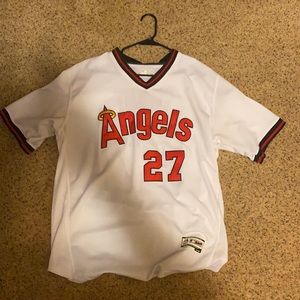 Los Angeles Angels Mike Trout throwback jersey